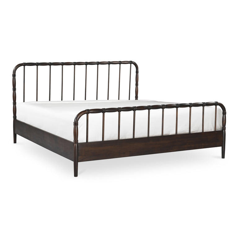 VIVIAN KING BED DARK BROWNN