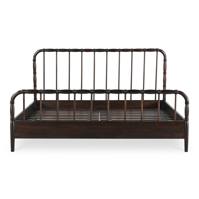 VIVIAN KING BED DARK BROWNN