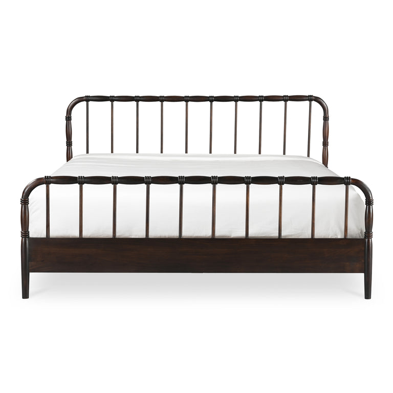 VIVIAN KING BED DARK BROWNN