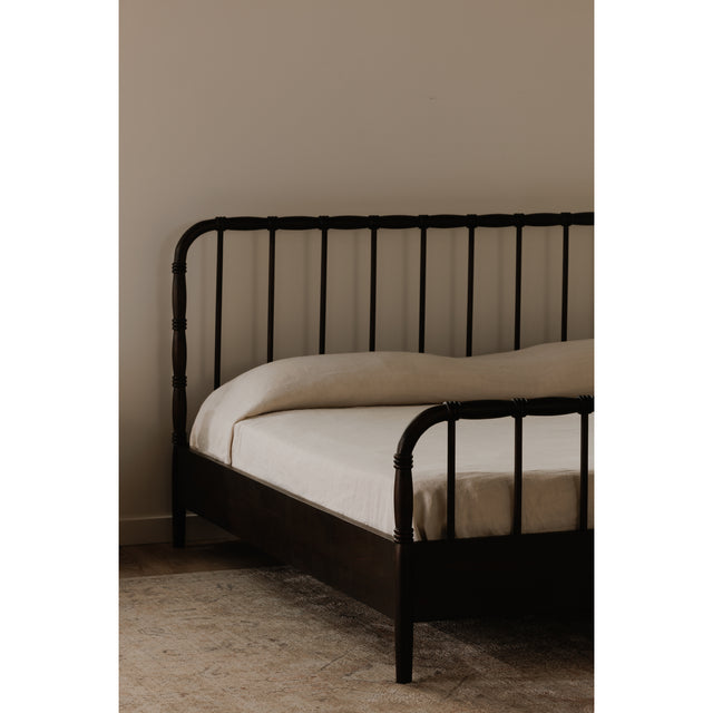 VIVIAN KING BED DARK BROWNN