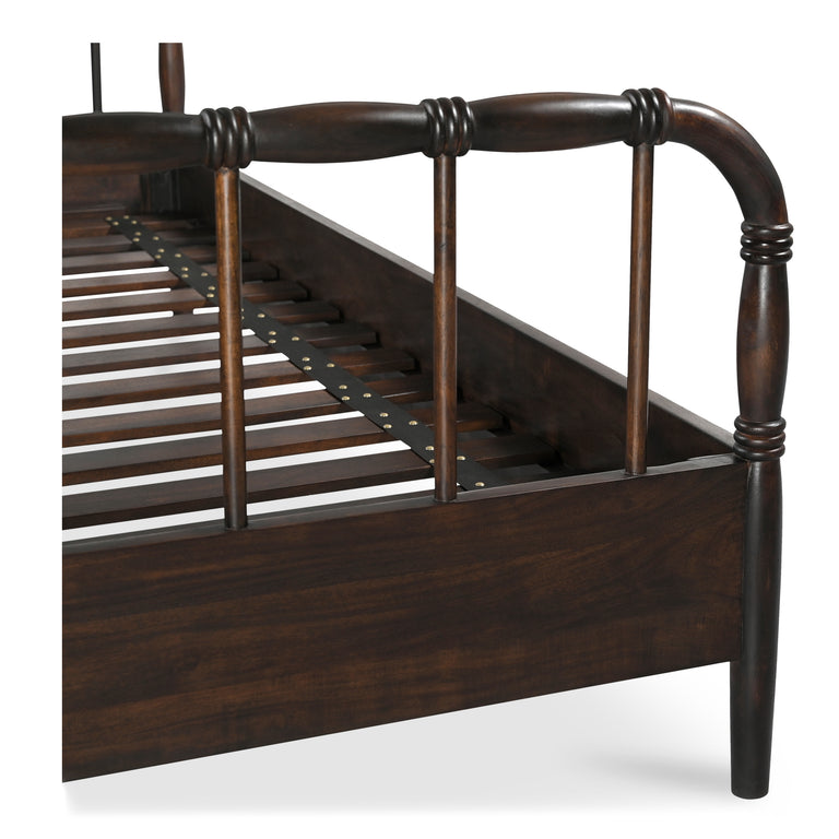 VIVIAN KING BED DARK BROWNN