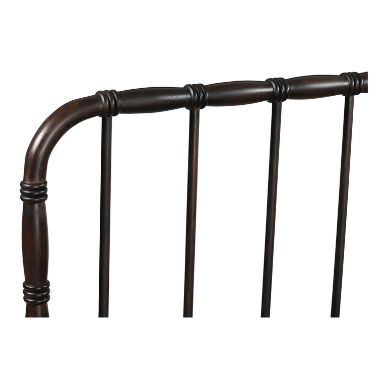 VIVIAN KING BED DARK BROWNN