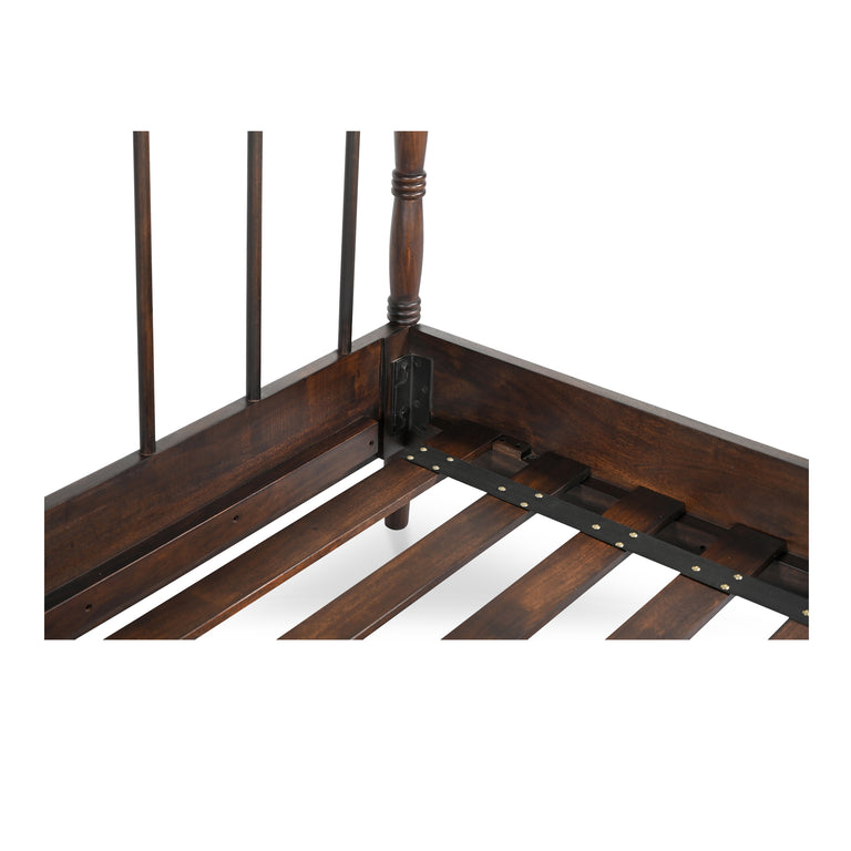 VIVIAN KING BED DARK BROWNN