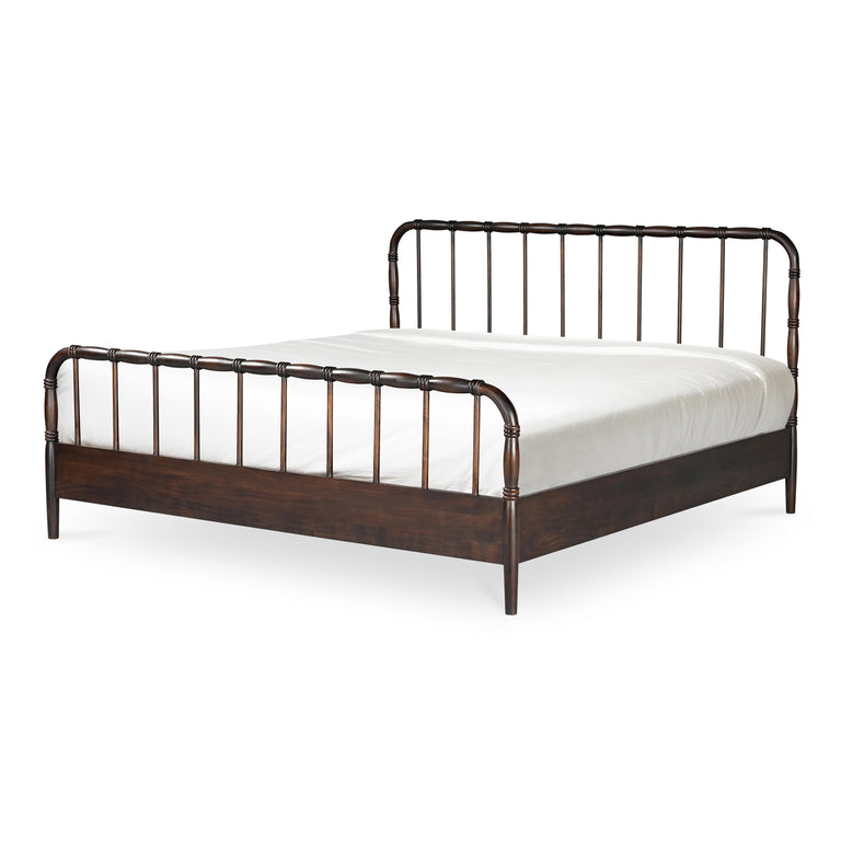 VIVIAN KING BED DARK BROWNN