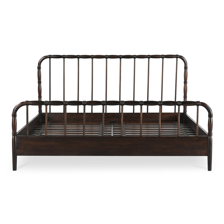 VIVIAN KING BED DARK BROWNN