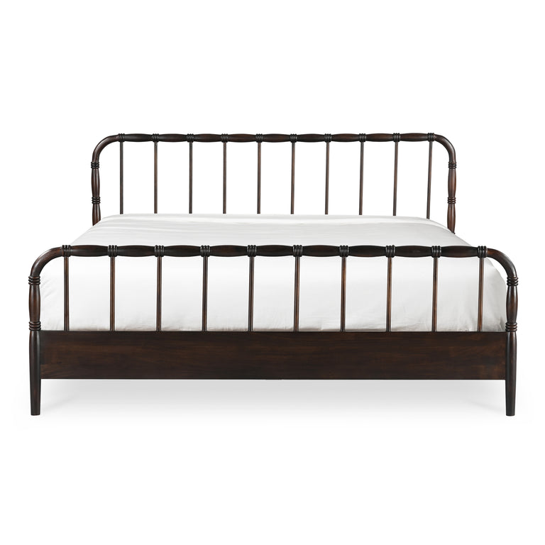 VIVIAN KING BED DARK BROWNN