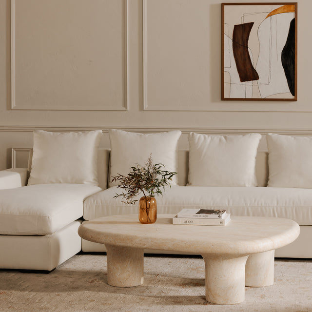 WARBY OUTDOOR COFFEE TABLE BEIGE