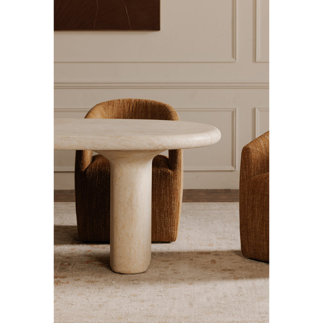 WARBY OUTDOOR DINING TABLE BEIGE