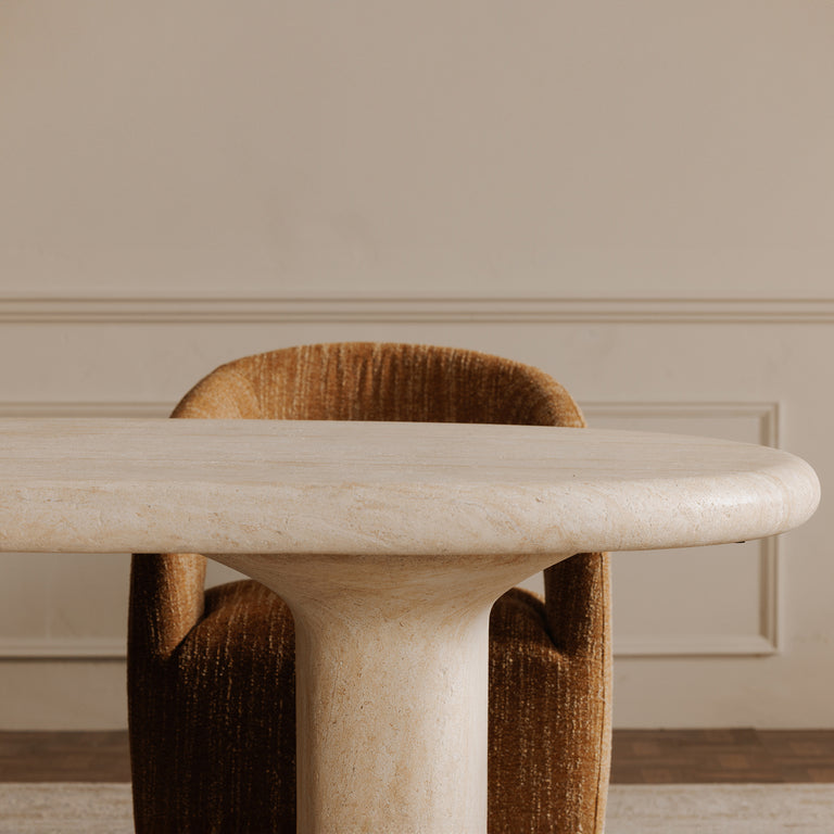 WARBY OUTDOOR DINING TABLE BEIGE