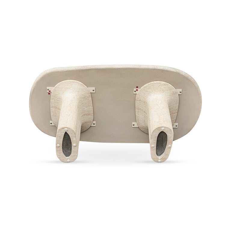 WARBY OUTDOOR DINING TABLE BEIGE