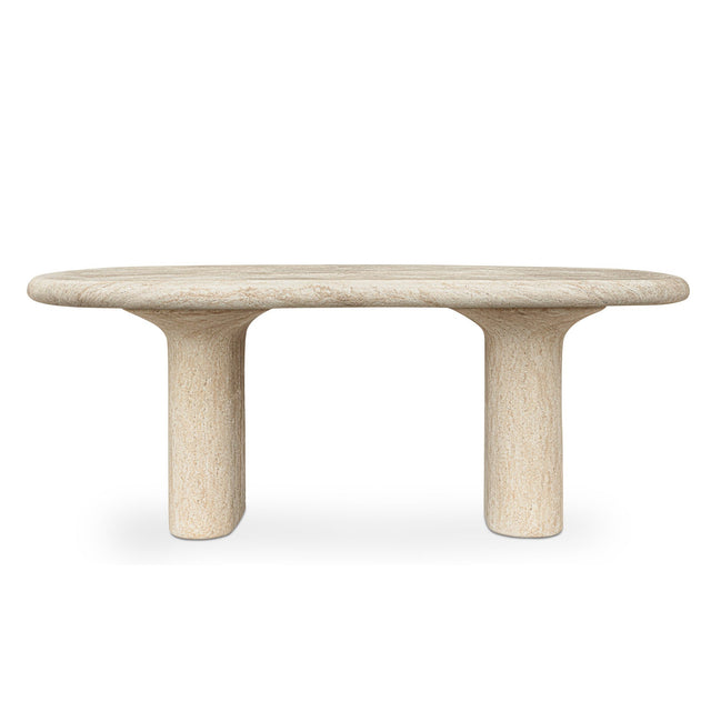 WARBY OUTDOOR DINING TABLE BEIGE