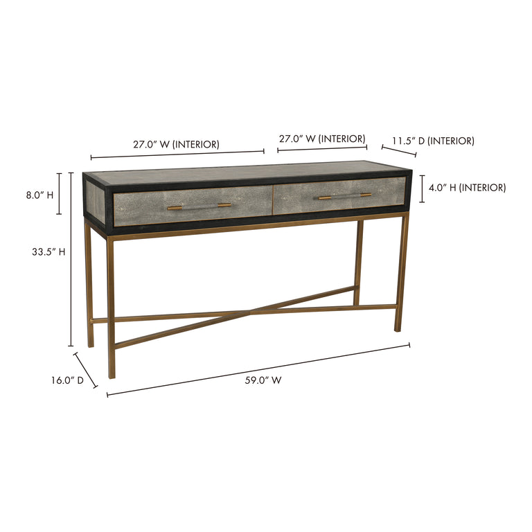 MAKO CONSOLE TABLE BLACK