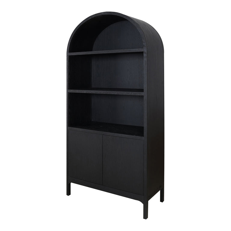 WILDE DISPLAY CABINET BLACK OAK