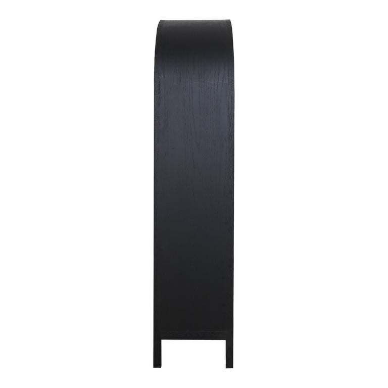 WILDE DISPLAY CABINET BLACK OAK