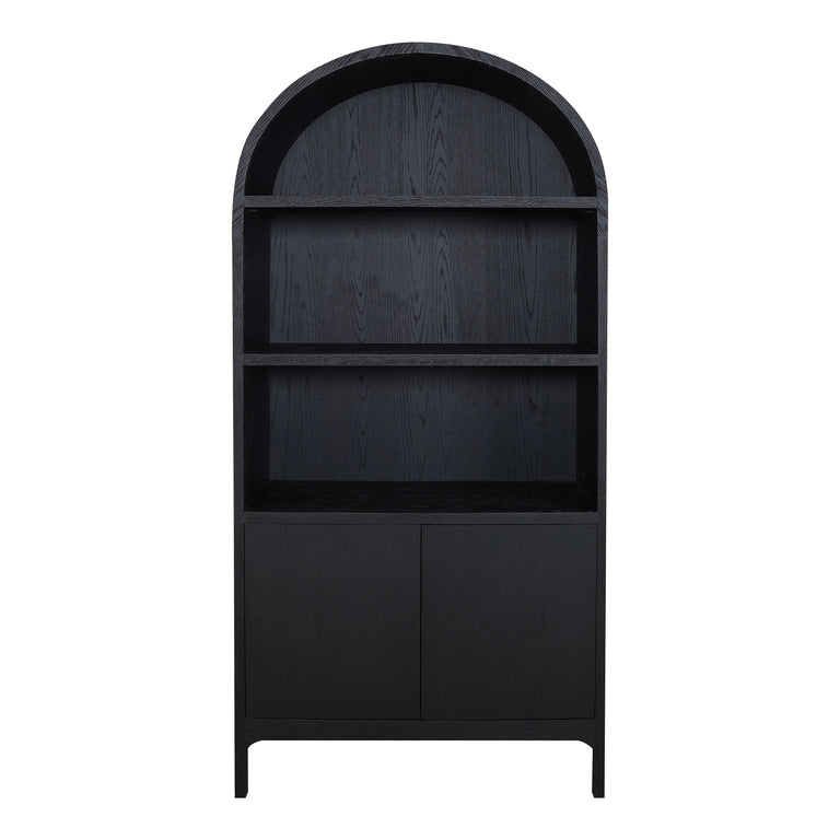 WILDE DISPLAY CABINET BLACK OAK