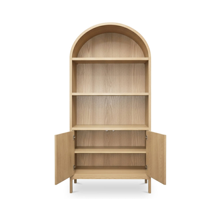 WILDE DISPLAY CABINET BLACK OAK