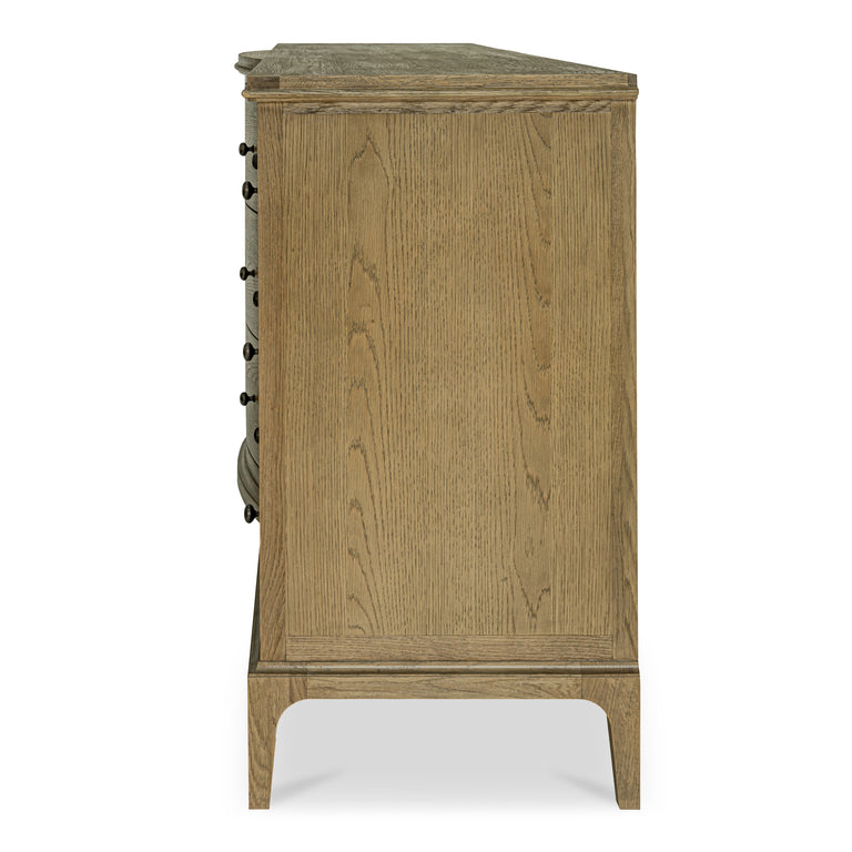 SADIE 9 DRAWER DRESSER BROWN