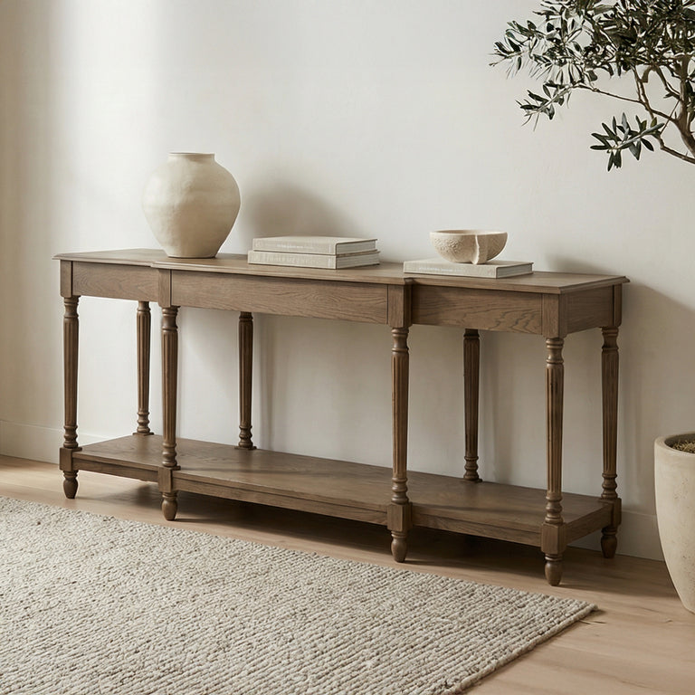 MARTHA CONSOLE TABLE BROWN