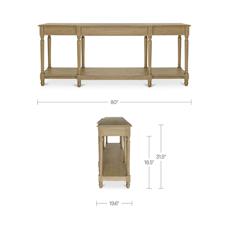 MARTHA CONSOLE TABLE BROWN