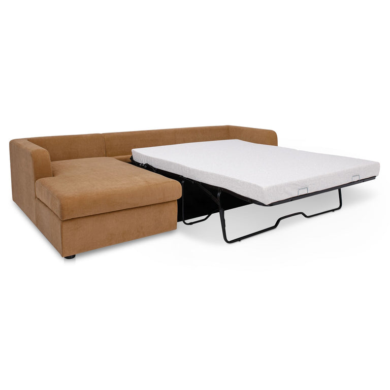 BURROW SLEEPER SECTIONAL WITH STORAGE CHAISE BLACK LEFT