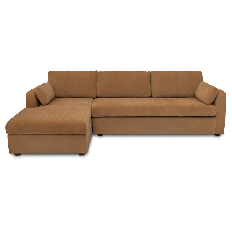 BURROW SLEEPER SECTIONAL WITH STORAGE CHAISE BLACK LEFT