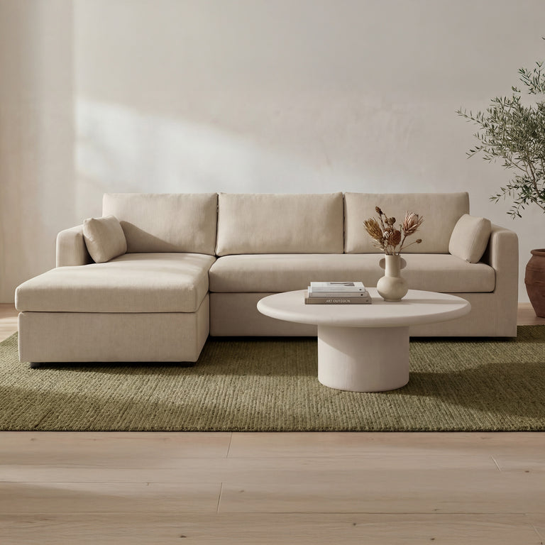 BURROW SLEEPER SECTIONAL WITH STORAGE CHAISE BLACK LEFT