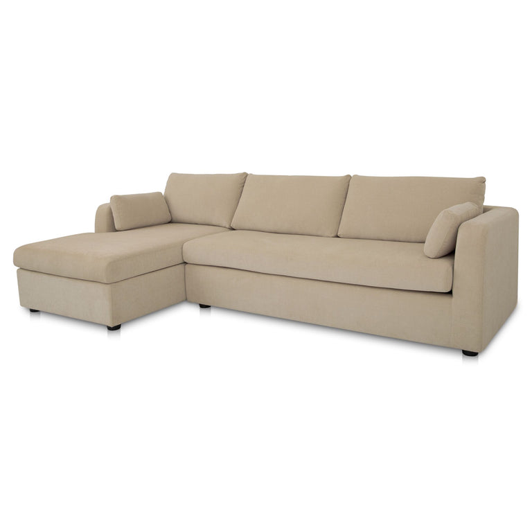 BURROW SLEEPER SECTIONAL WITH STORAGE CHAISE BLACK LEFT