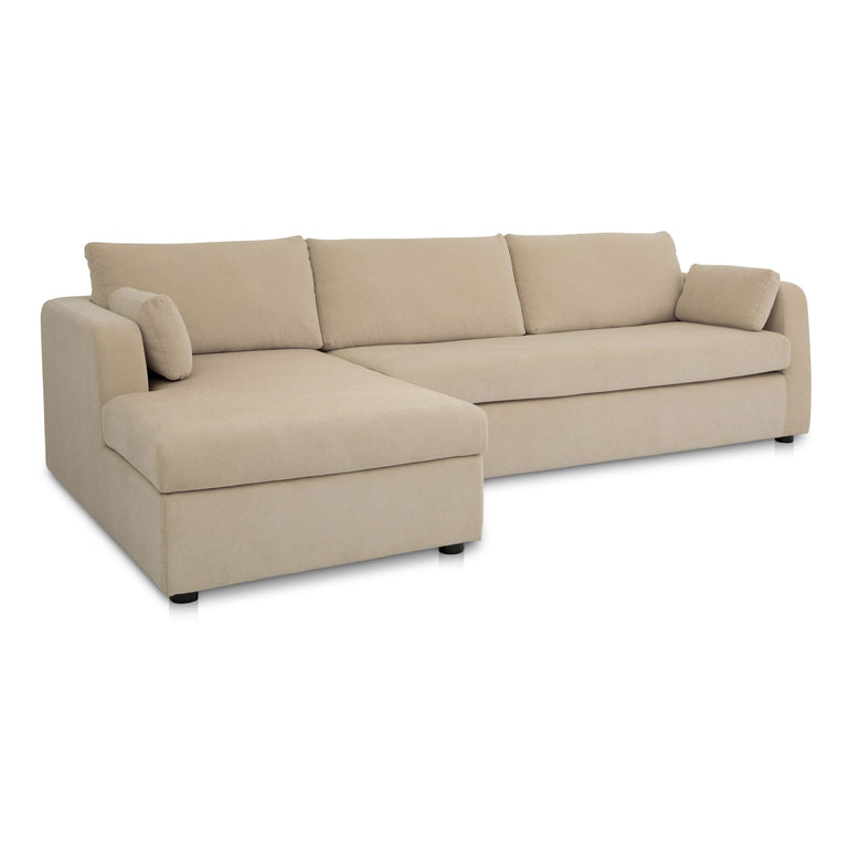 BURROW SLEEPER SECTIONAL WITH STORAGE CHAISE BLACK LEFT