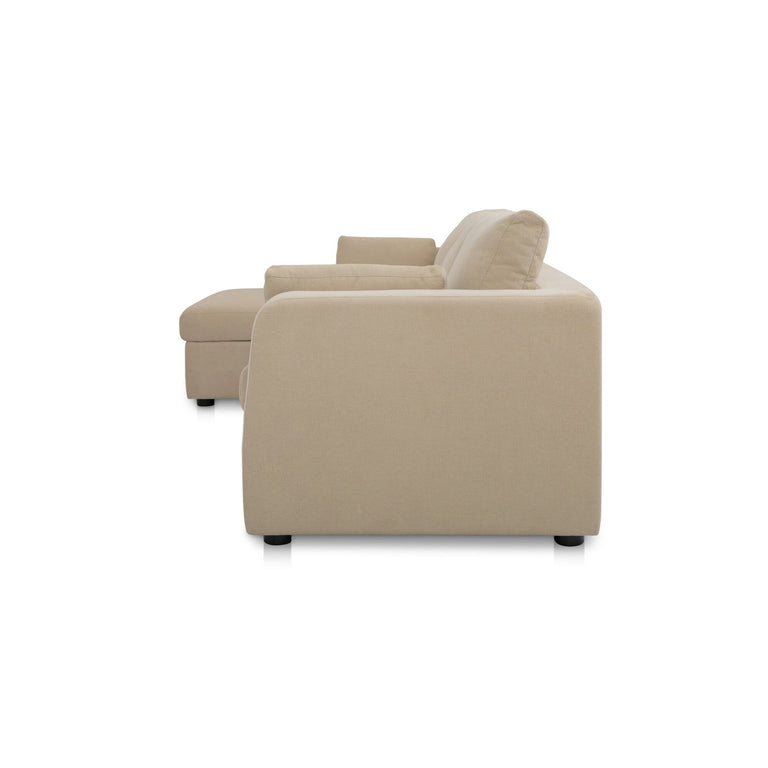 BURROW SLEEPER SECTIONAL WITH STORAGE CHAISE BLACK LEFT