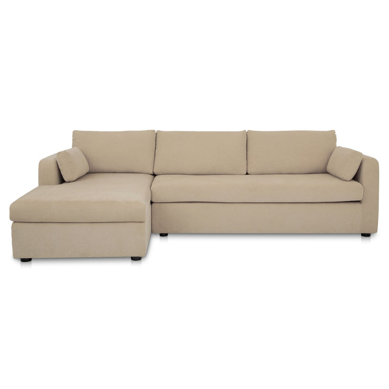 BURROW SLEEPER SECTIONAL WITH STORAGE CHAISE BLACK LEFT