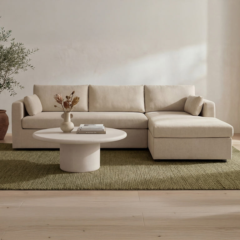 BURROW SLEEPER SECTIONAL WITH STORAGE CHAISE BLACK LEFT
