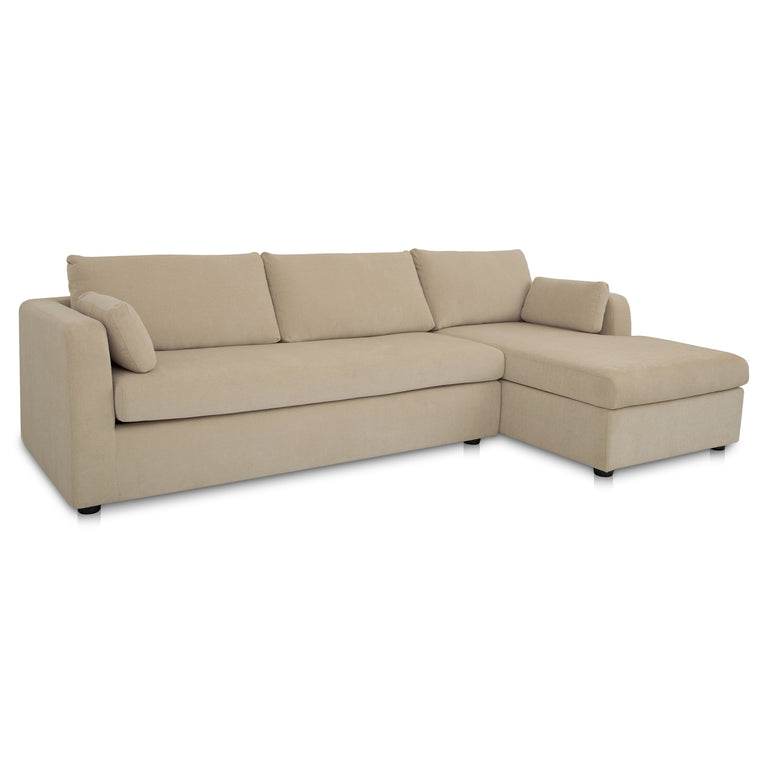 BURROW SLEEPER SECTIONAL WITH STORAGE CHAISE BLACK LEFT