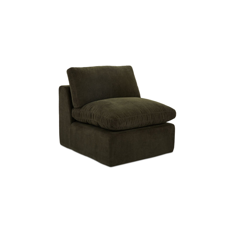 CATES SLIPPER CHAIR DARK GREEN