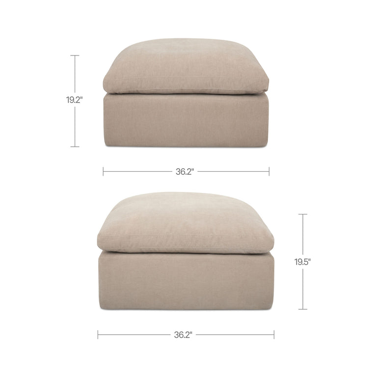 CATES OTTOMAN DARK GREEN