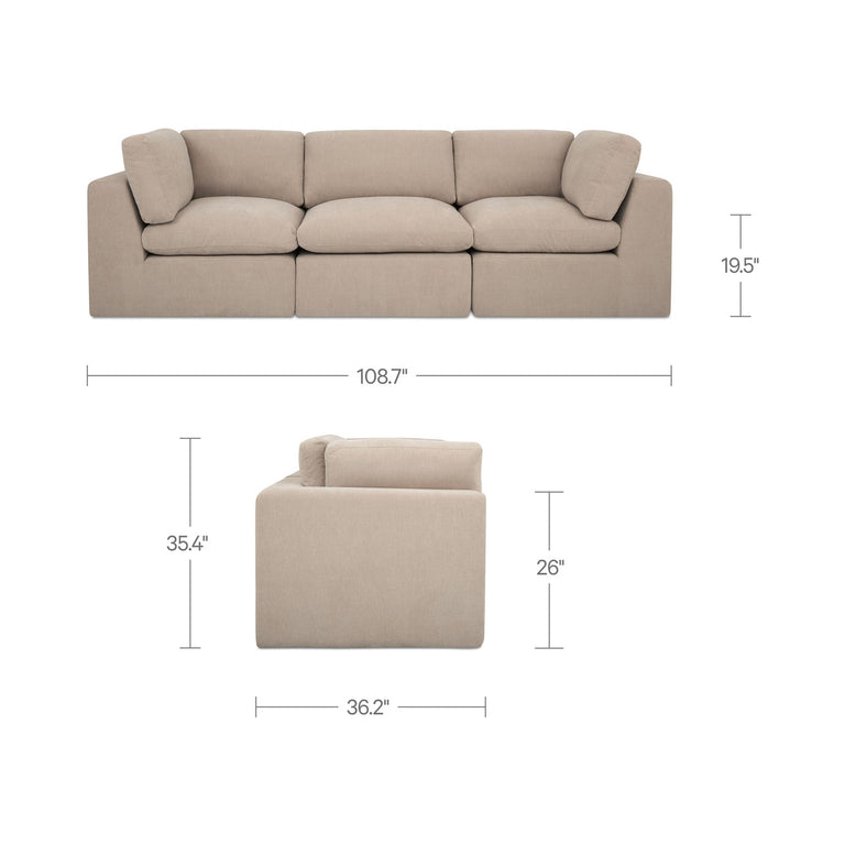 CATES MODULAR SOFA DARK GREEN