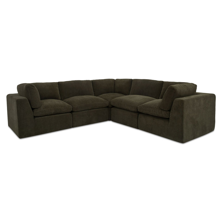 CATES CLASSIC L MODULAR SECTIONAL DARK GREEN