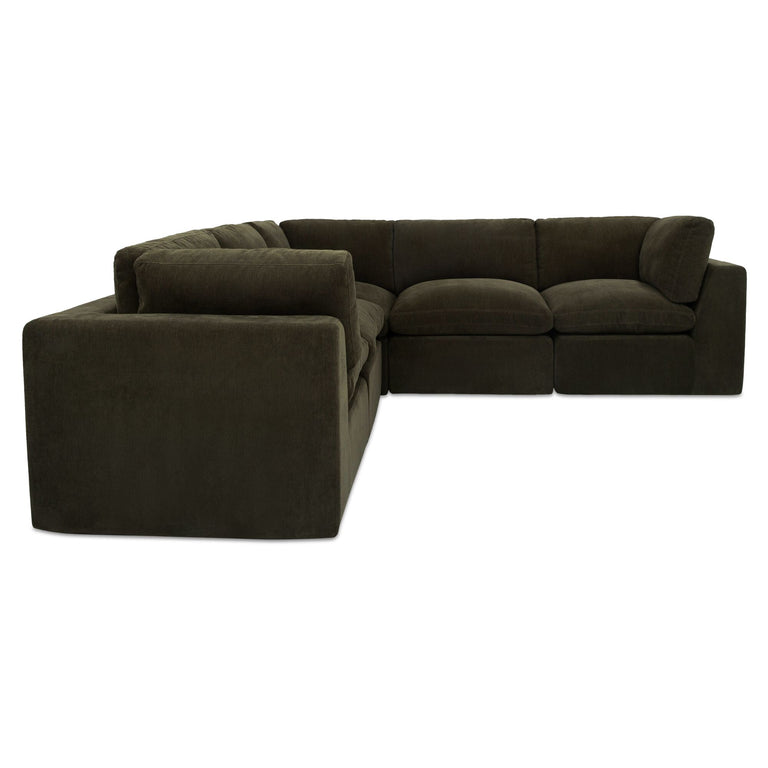 CATES CLASSIC L MODULAR SECTIONAL DARK GREEN