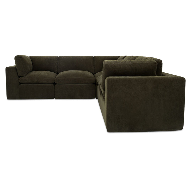 CATES CLASSIC L MODULAR SECTIONAL DARK GREEN