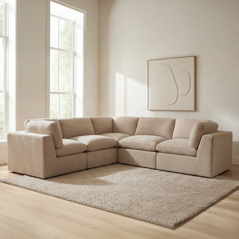 CATES CLASSIC L MODULAR SECTIONAL DARK GREEN