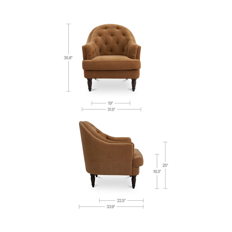 PANDORA ACCENT CHAIR GINGER