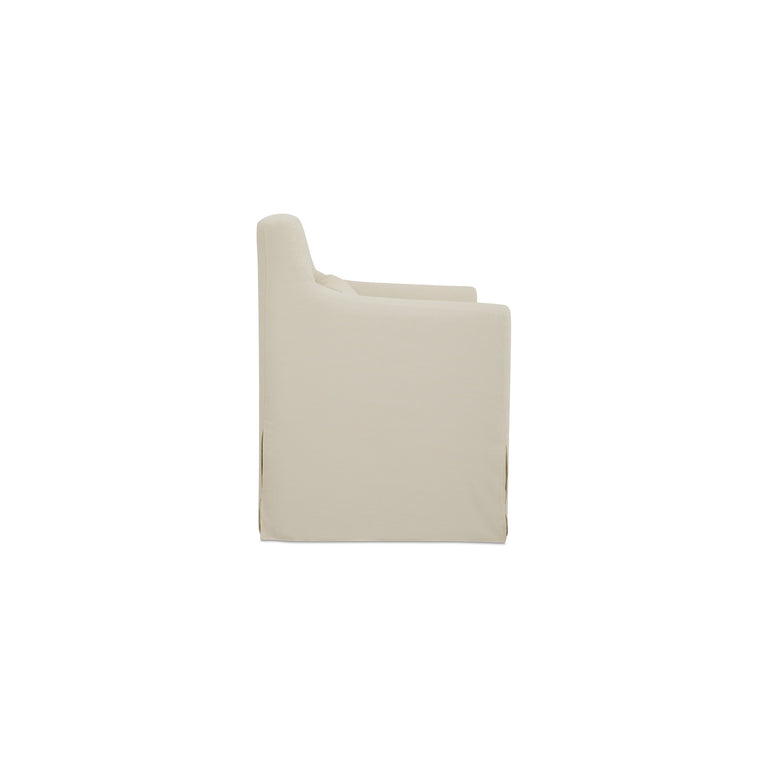 LYDIA OUTDOOR SLIPCOVER DINING CHAIR CREAM