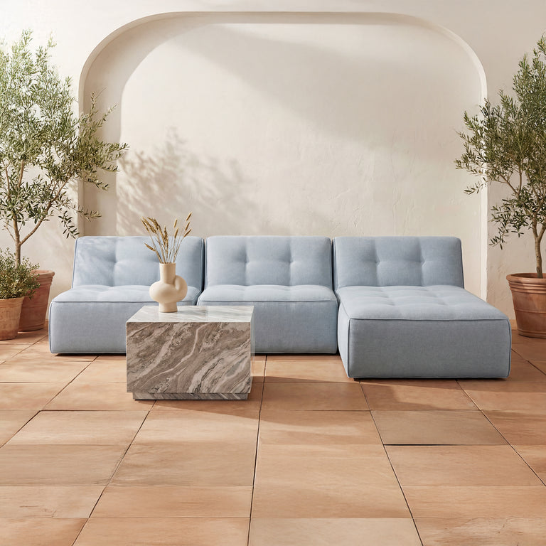 SUNSEEKER OUTDOOR CHAISE BROWN STRIPE