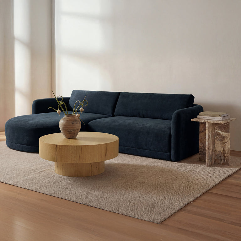 EMMY SECTIONAL DARK BLUE LEFT