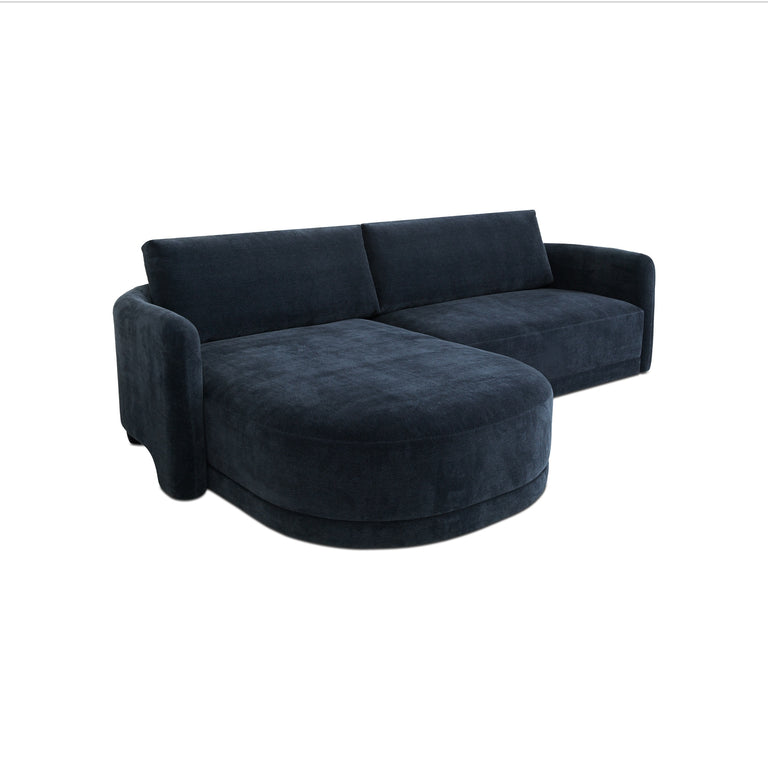 EMMY SECTIONAL DARK BLUE LEFT