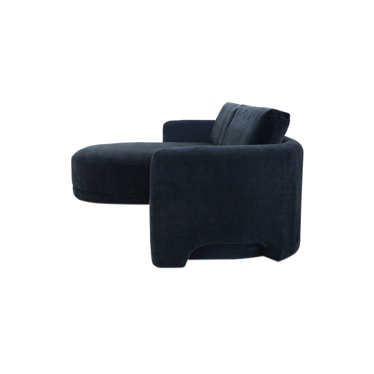 EMMY SECTIONAL DARK BLUE LEFT