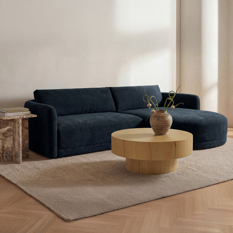 EMMY SECTIONAL DARK BLUE LEFT