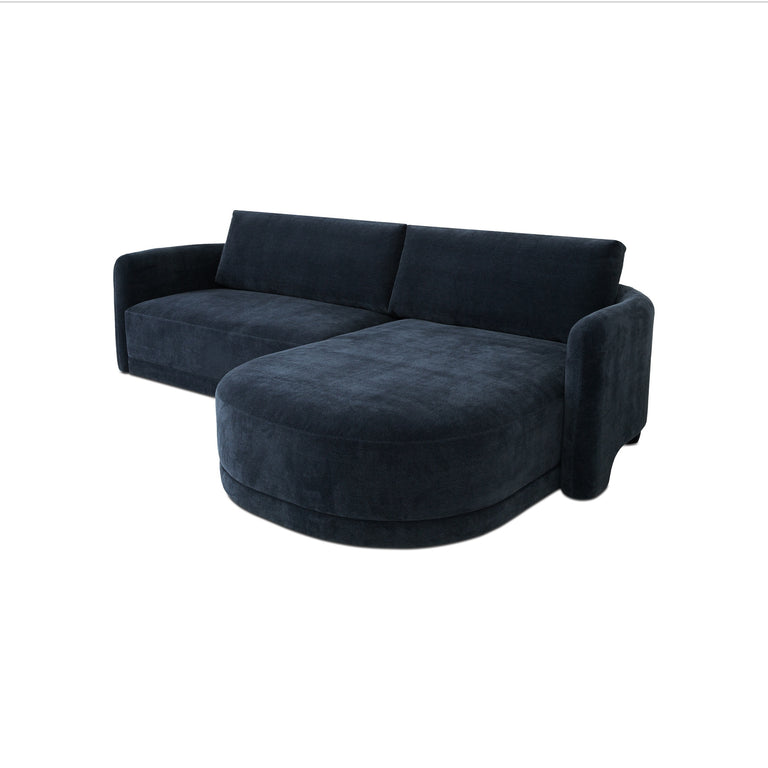 EMMY SECTIONAL DARK BLUE LEFT