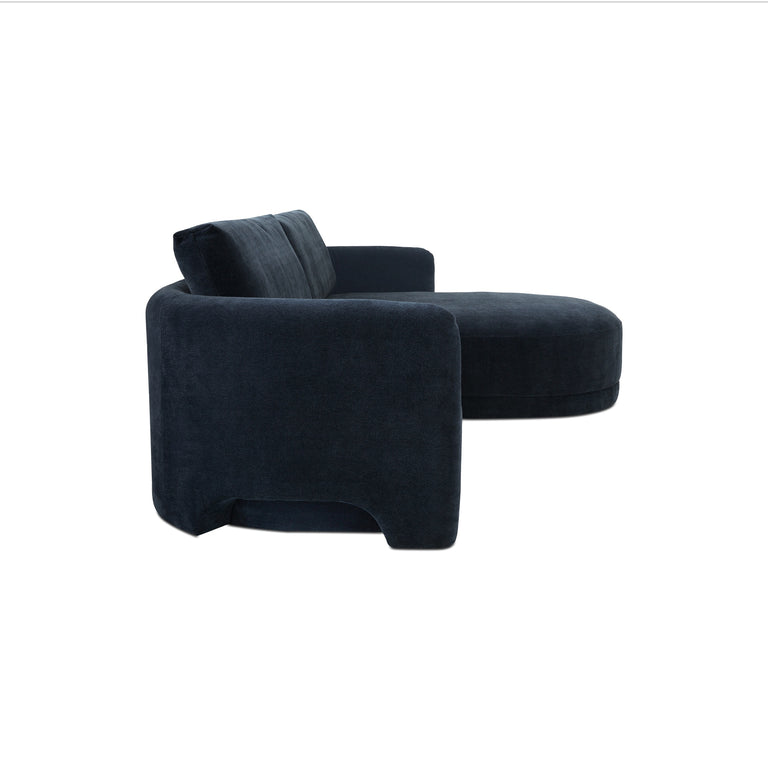 EMMY SECTIONAL DARK BLUE LEFT