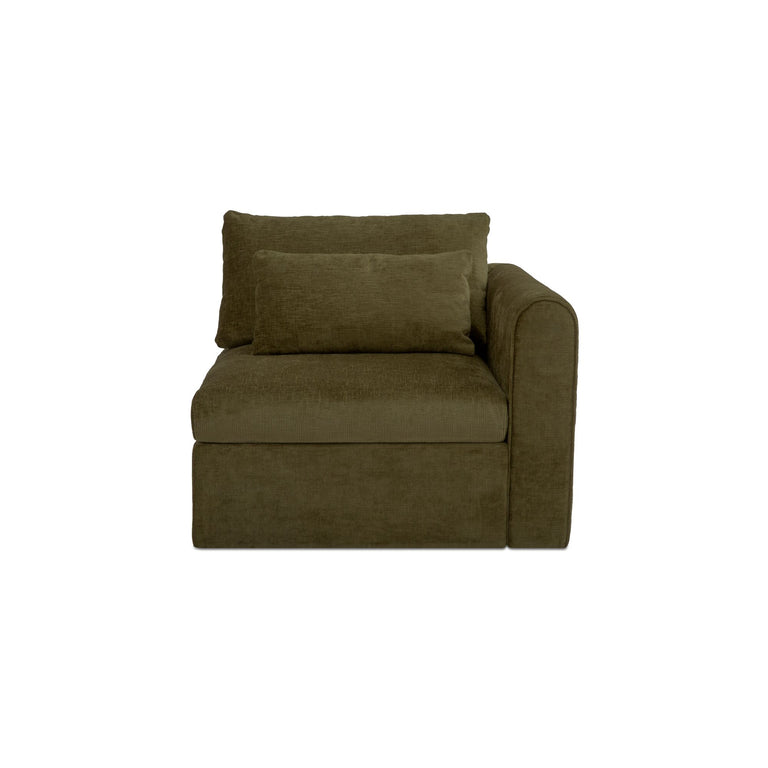 SWIFT RIGHT ARM FACING CHAIR DARK GREEN
