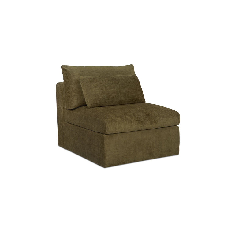 SWIFT SLIPPER CHAIR DARK GREEN